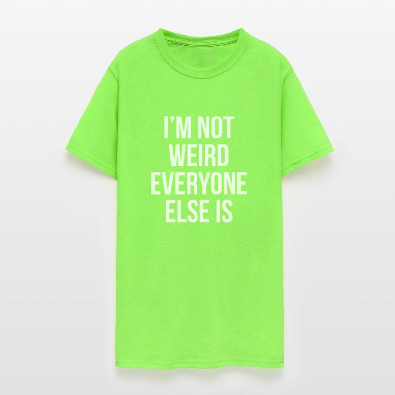 i'm not weird everyone else is