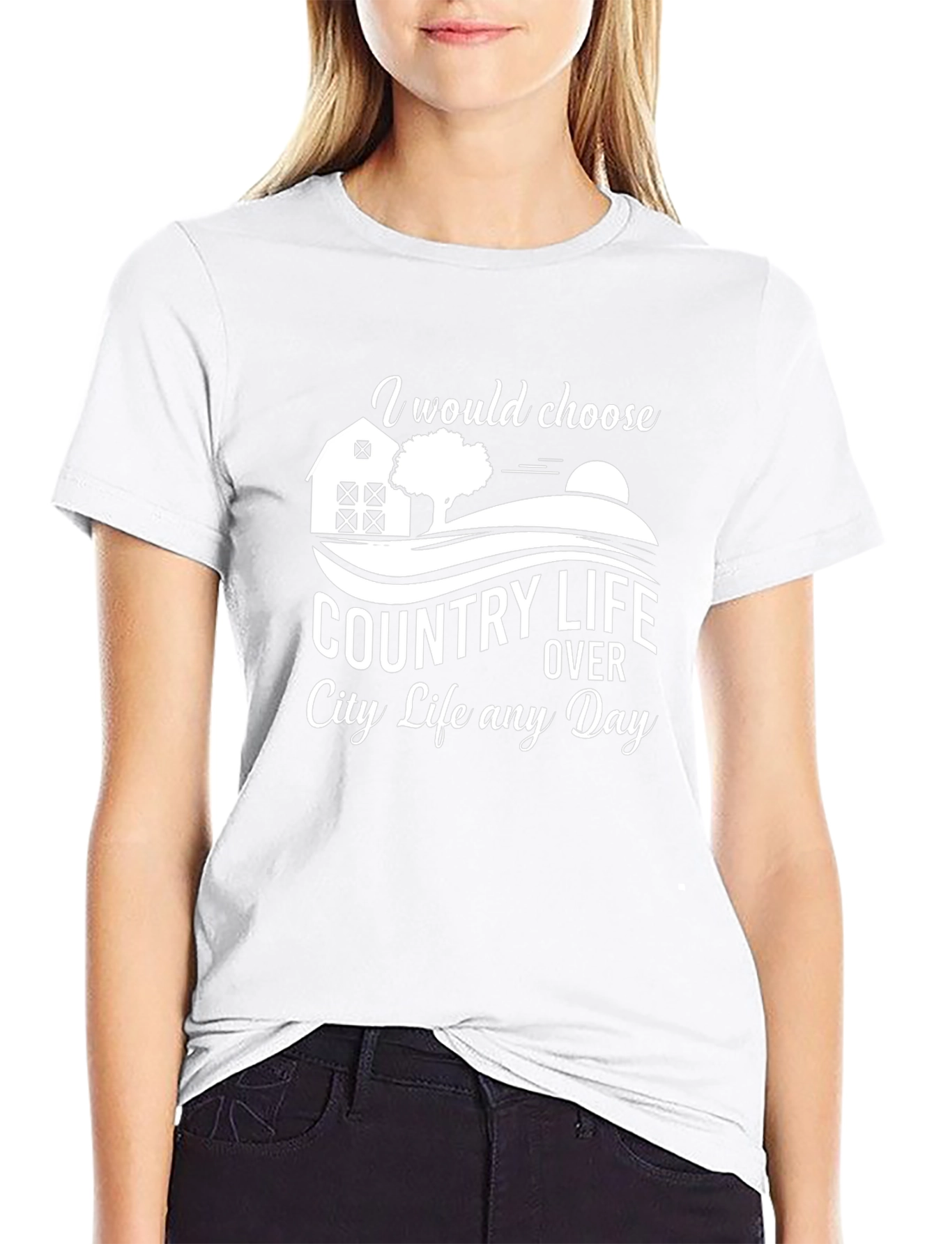 Country Life Black Graphic Tee