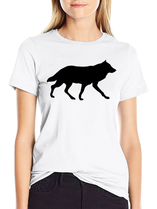 Black Wolf Silhouette T-Shirt