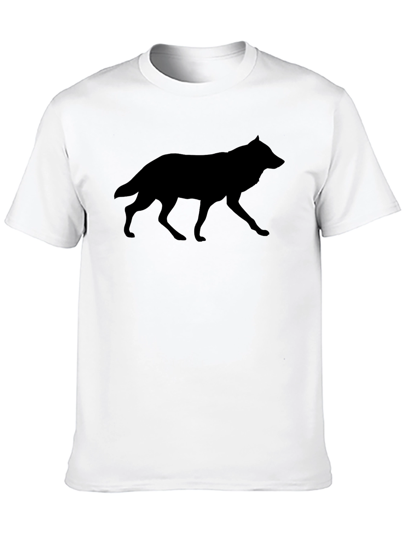 Black Wolf Silhouette T-Shirt