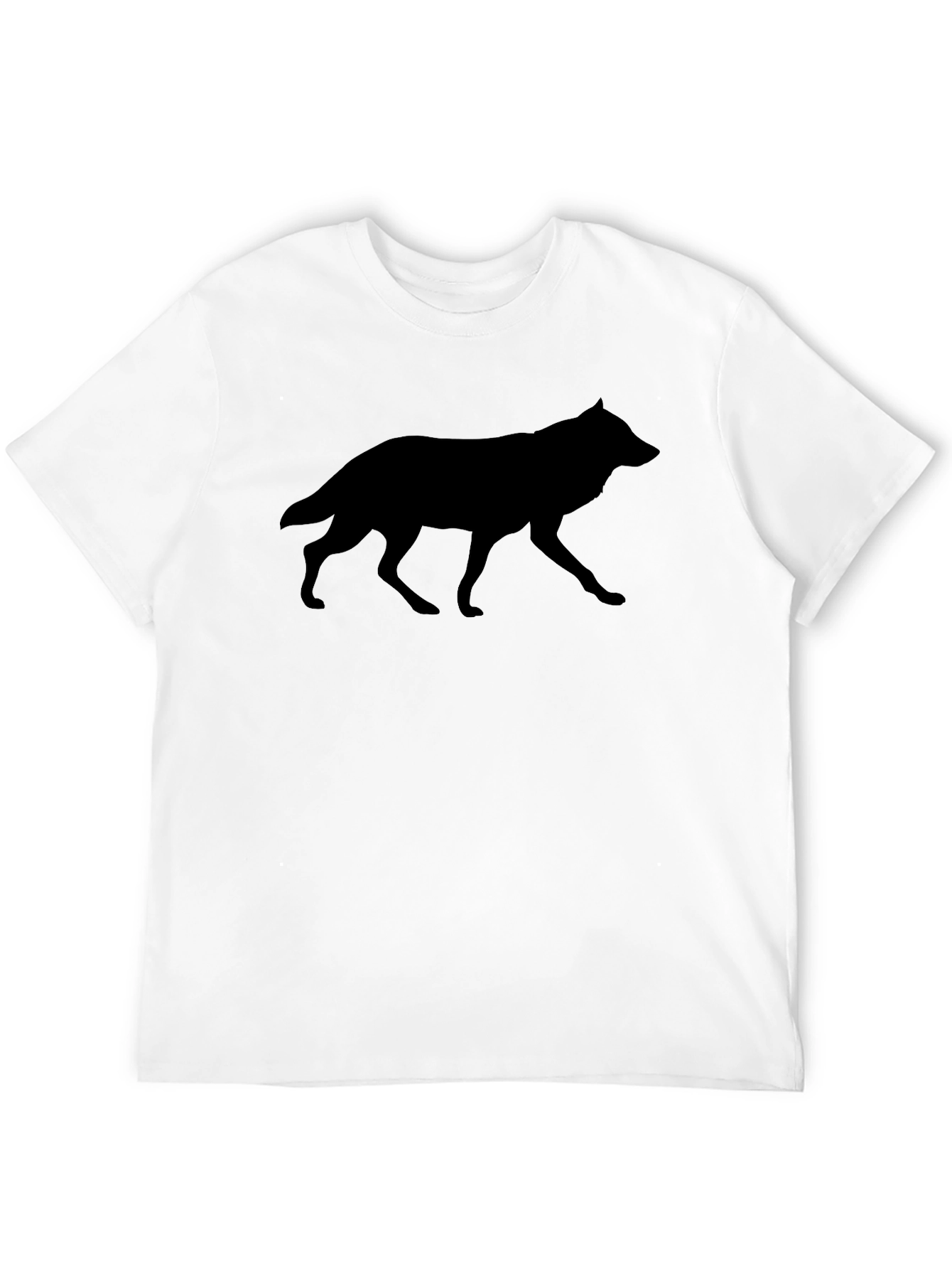 Black Wolf Silhouette T-Shirt