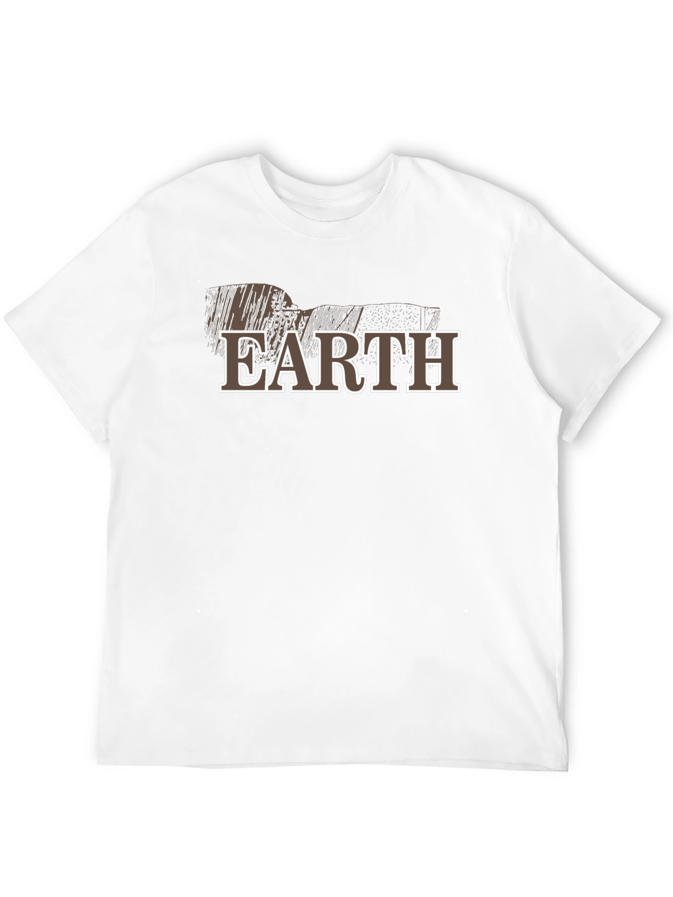 Earth Graphic Print Crew Neck T-Shirt