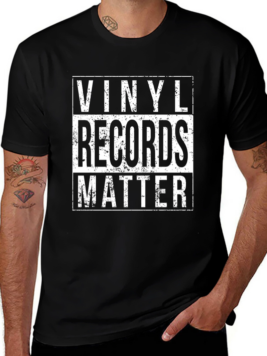 Vinyl Records Matter Graphic Tee - Music Lovers Shirt