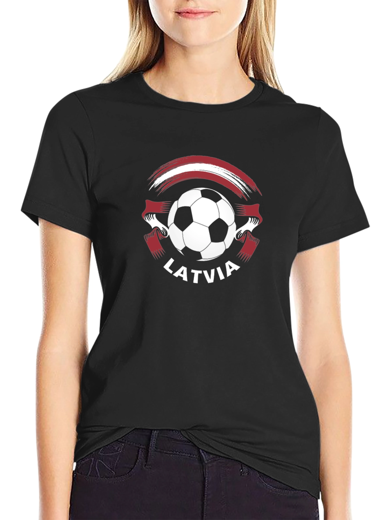 Latvia Soccer Fan T-Shirt