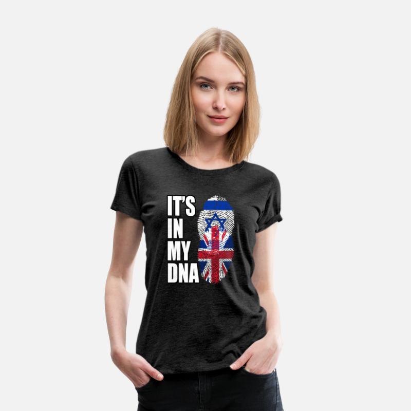 Israel And British Mix Heritage DNA Flag