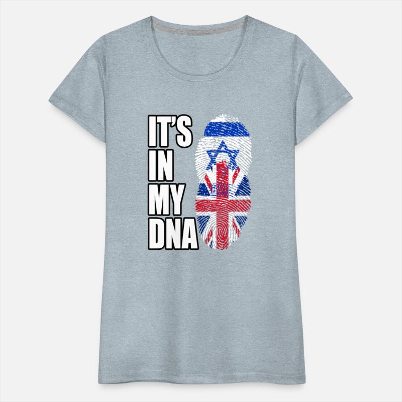 Israel And British Mix Heritage DNA Flag