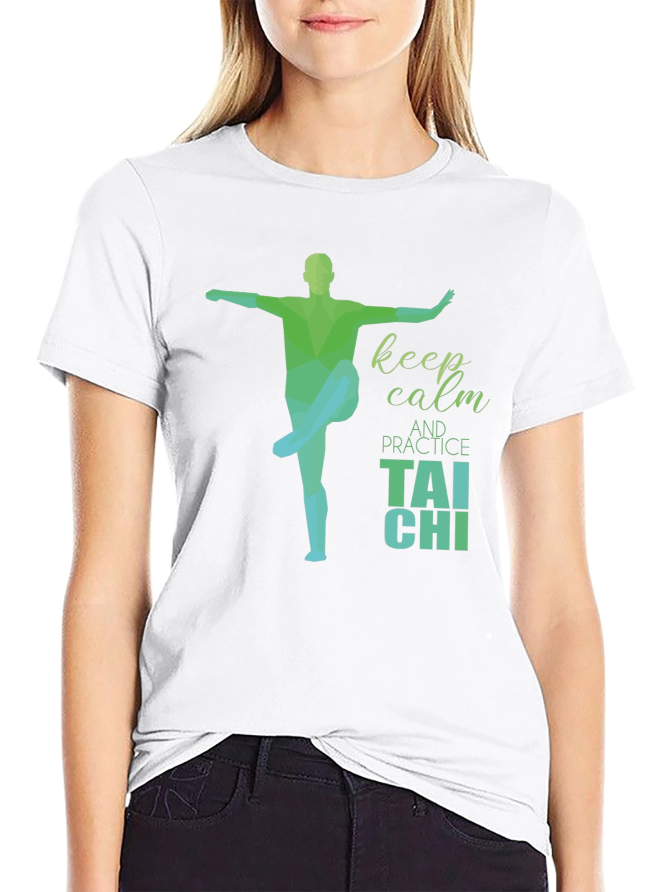 Keep Calm Tai Chi Black T-Shirt
