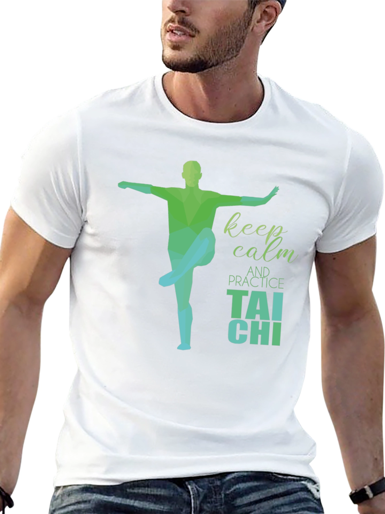Keep Calm Tai Chi Black T-Shirt