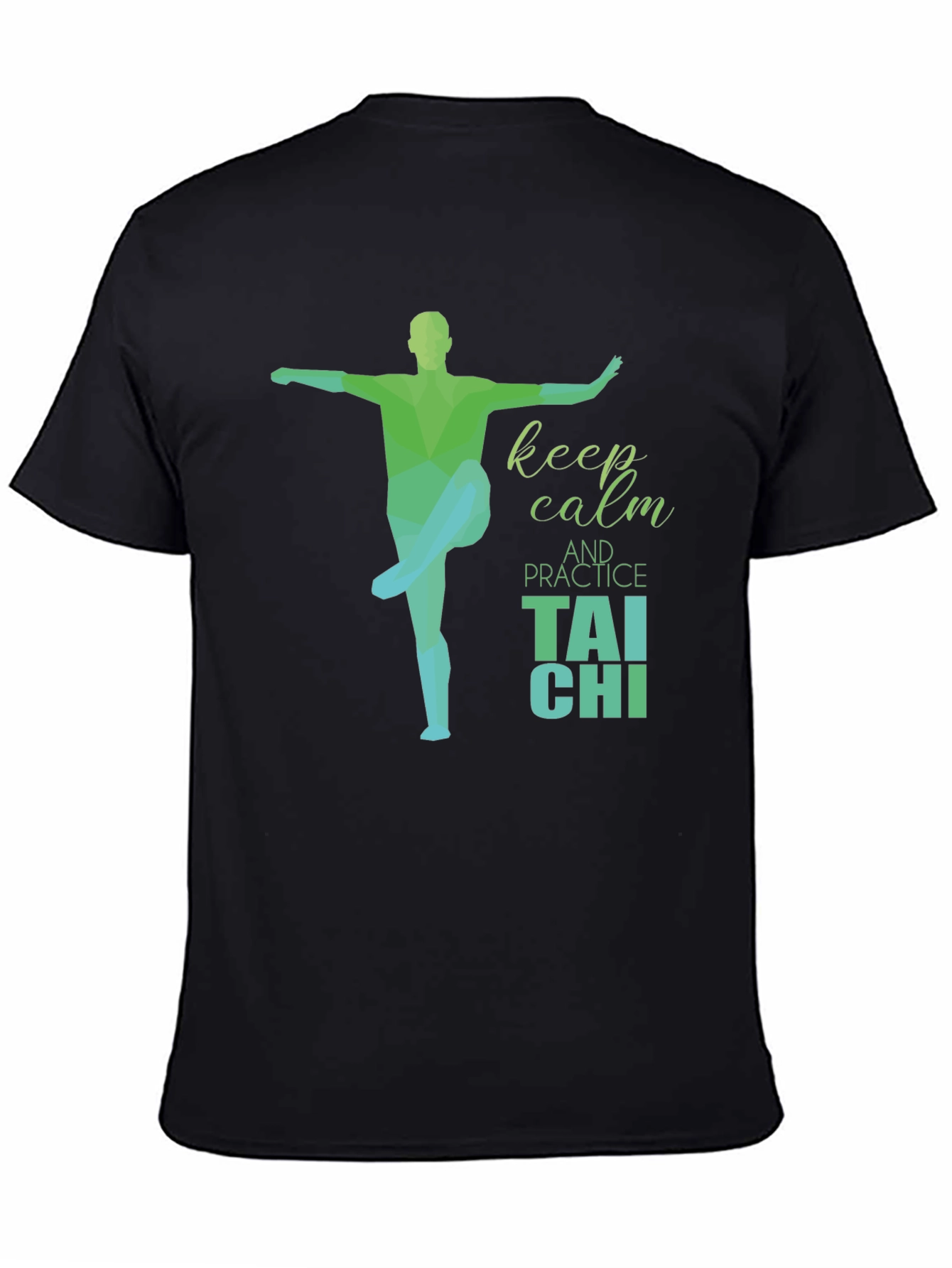 Keep Calm Tai Chi Black T-Shirt