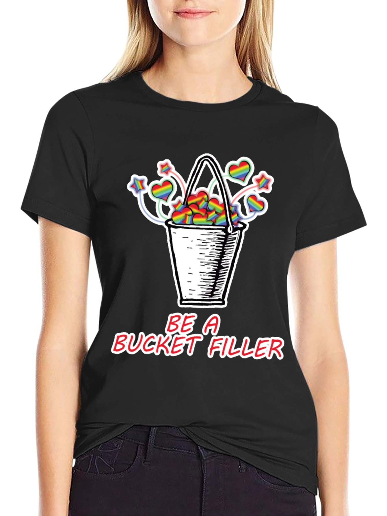 Be a Bucket Filler T-Shirt Pride Hearts Stars