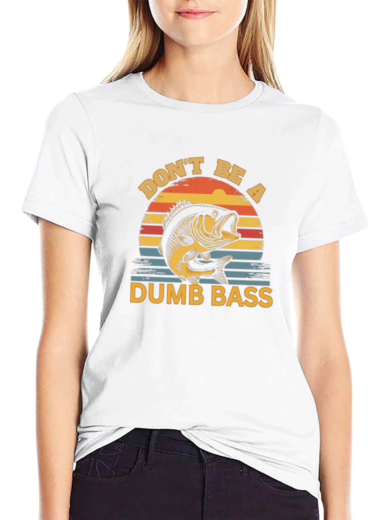 Dont Be a Dumb Bass T-Shirt Fishing Graphic Tee