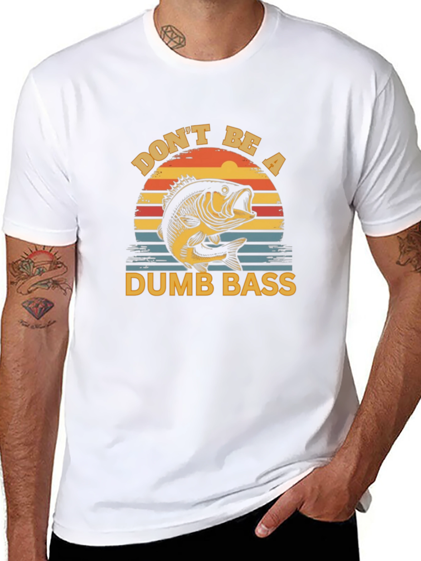 Dont Be a Dumb Bass T-Shirt Fishing Graphic Tee