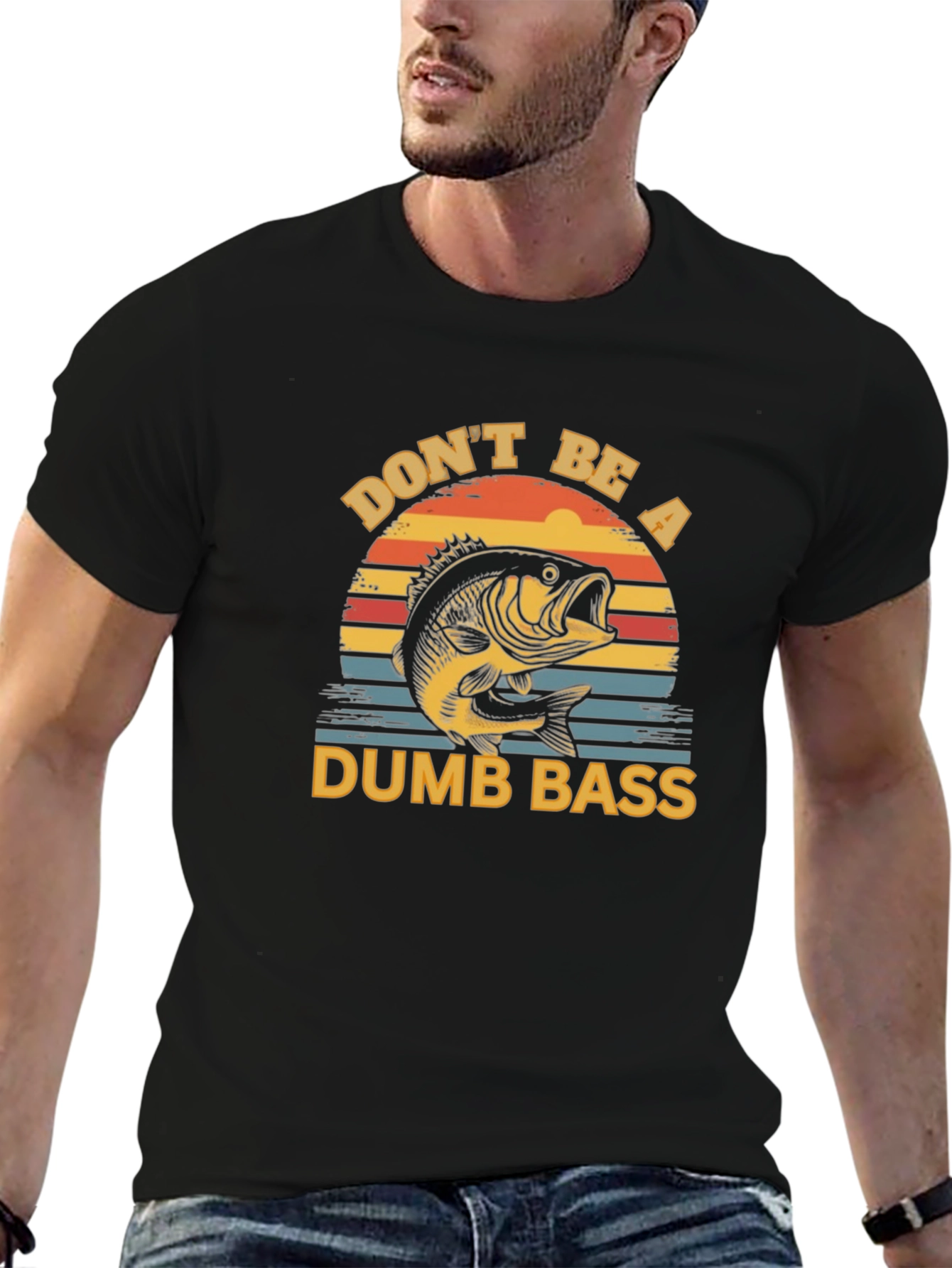 Dont Be a Dumb Bass T-Shirt Fishing Graphic Tee