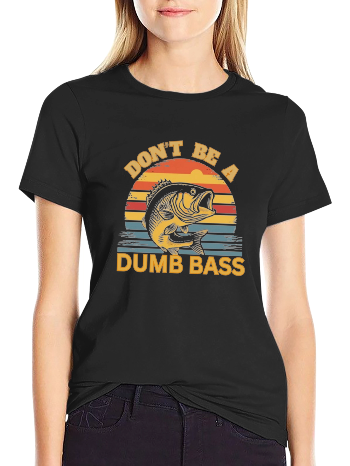 Dont Be a Dumb Bass T-Shirt Fishing Graphic Tee