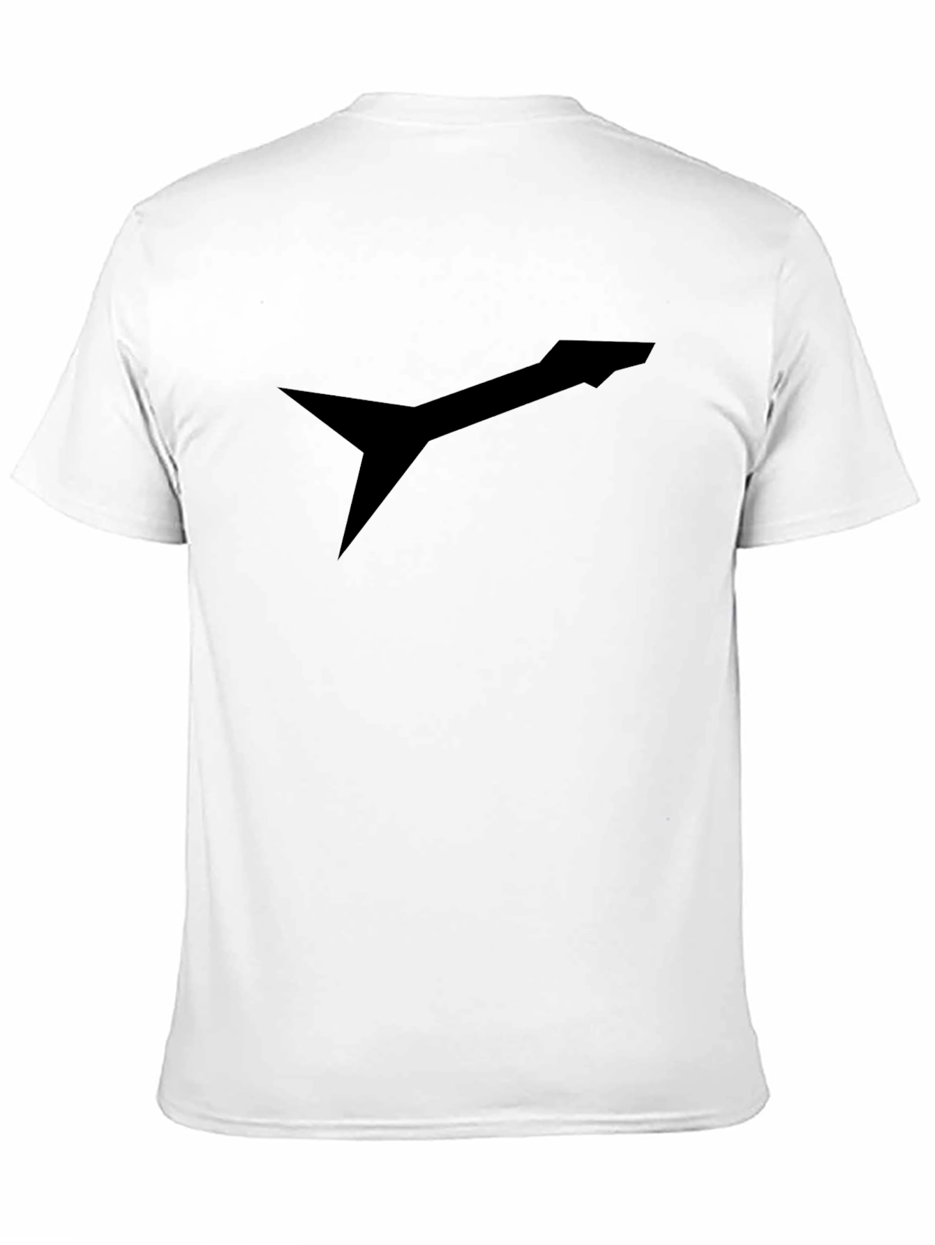 Mens Black Graphic Tee - Modern Arrow Design