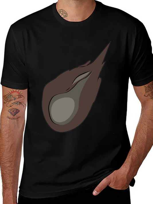 Meteor Graphic Tee - Black Cotton Casual T-Shirt