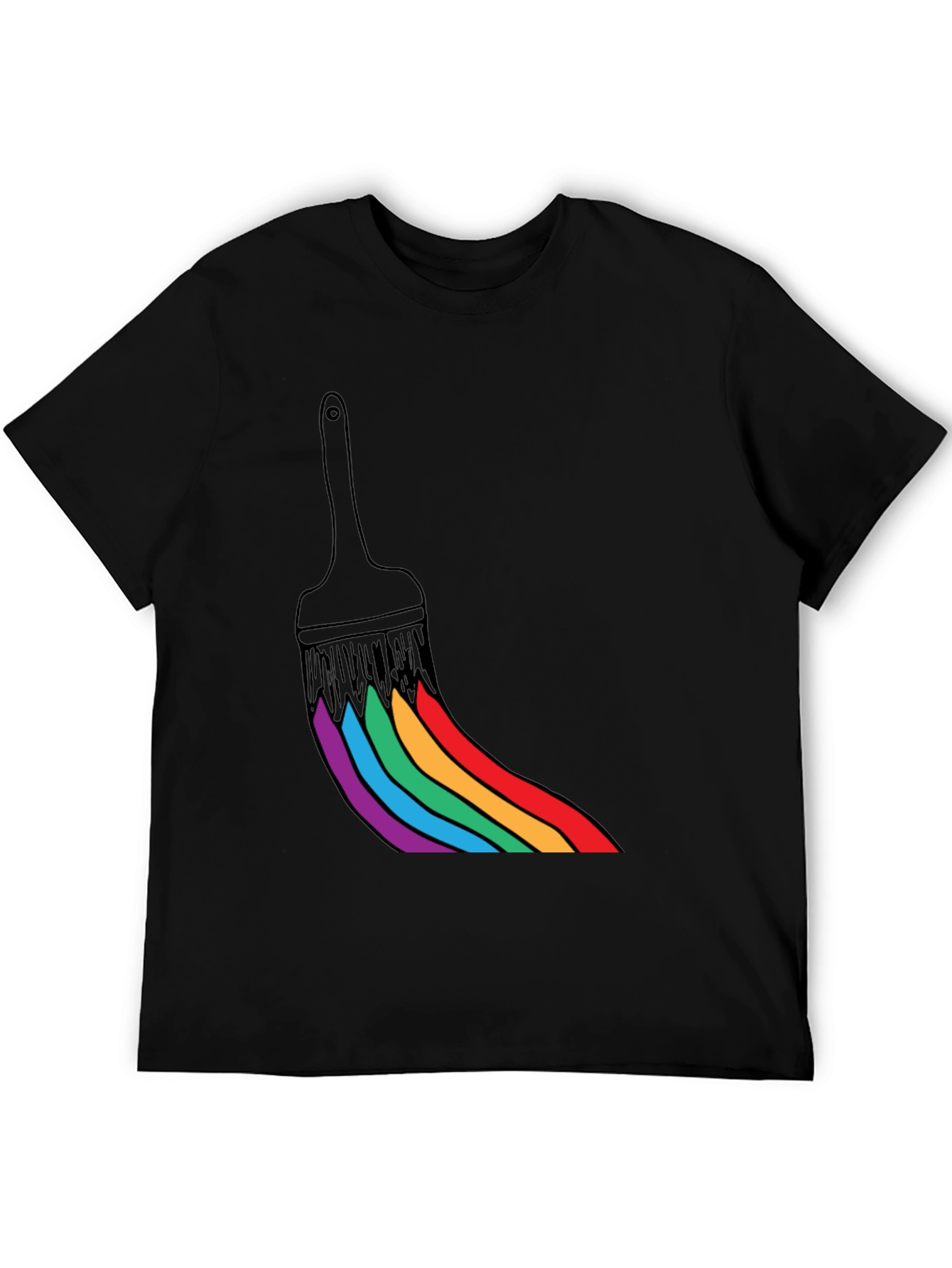 Rainbow Paint Brush T-Shirt