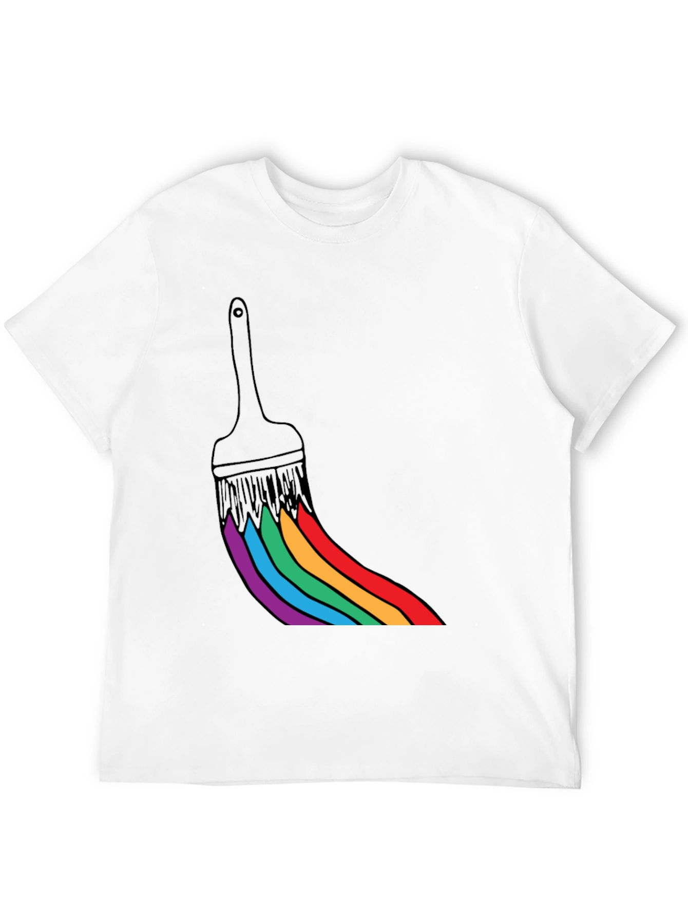 Rainbow Paint Brush T-Shirt
