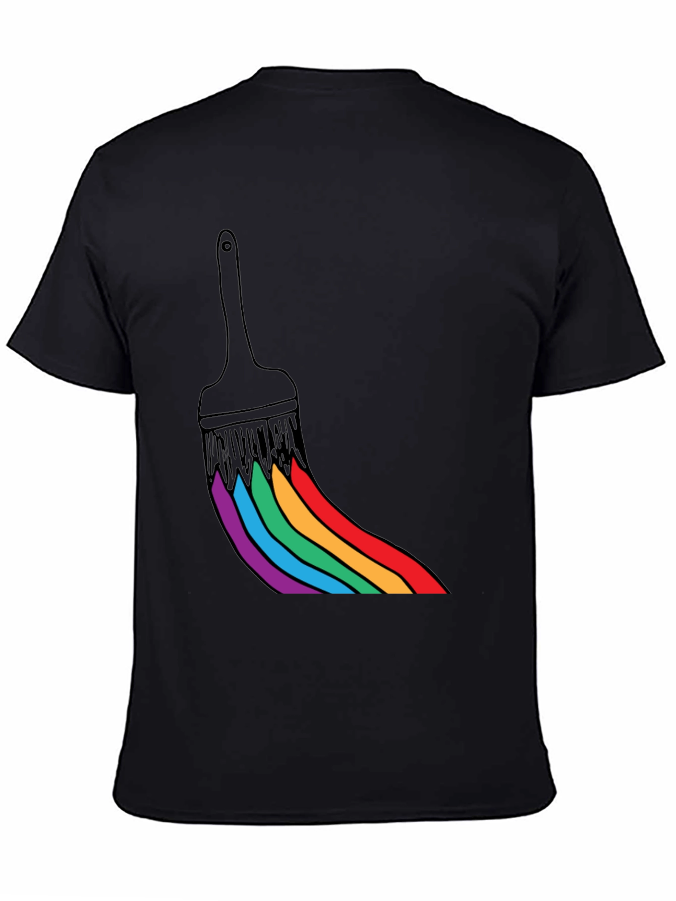 Rainbow Paint Brush T-Shirt