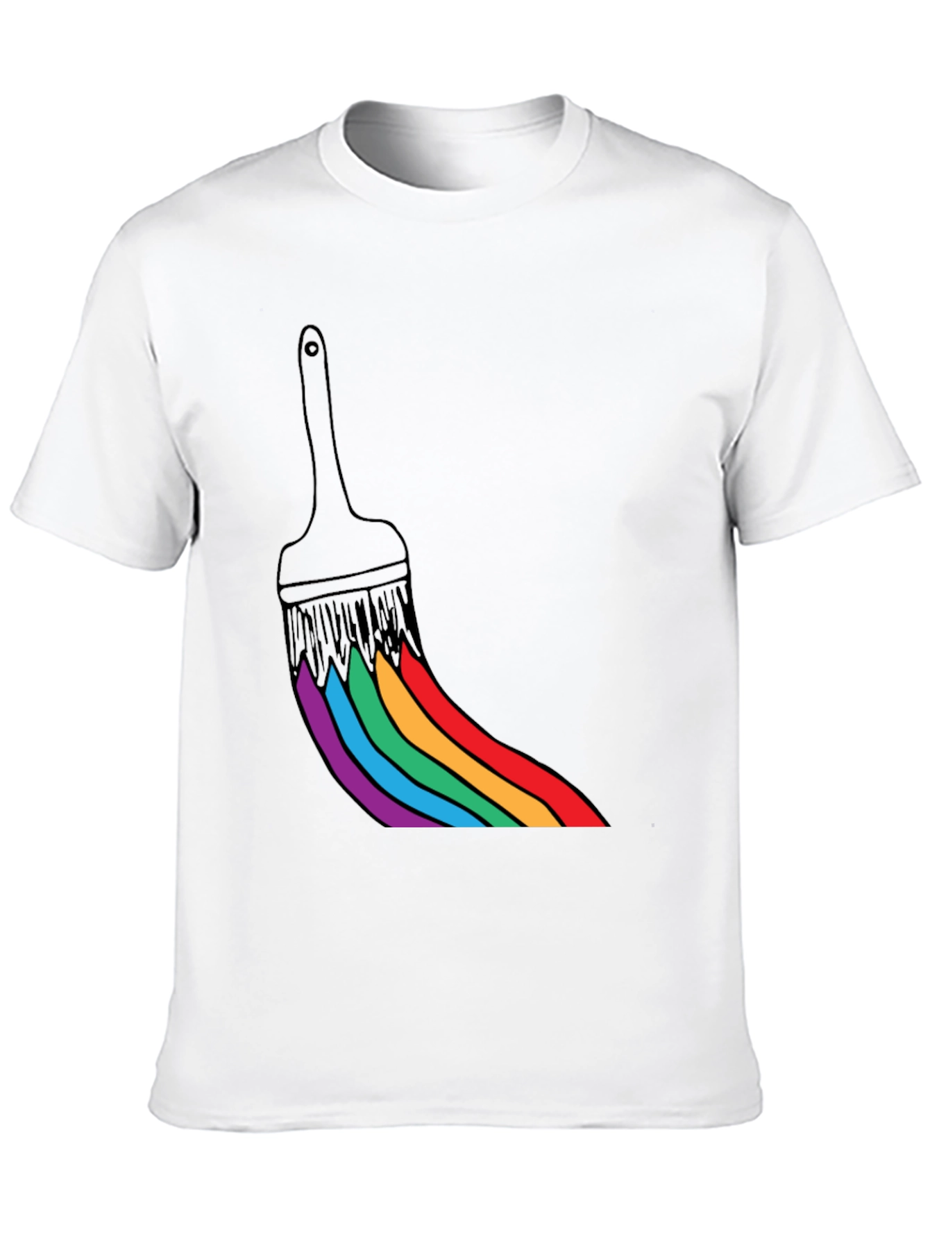 Rainbow Paint Brush T-Shirt