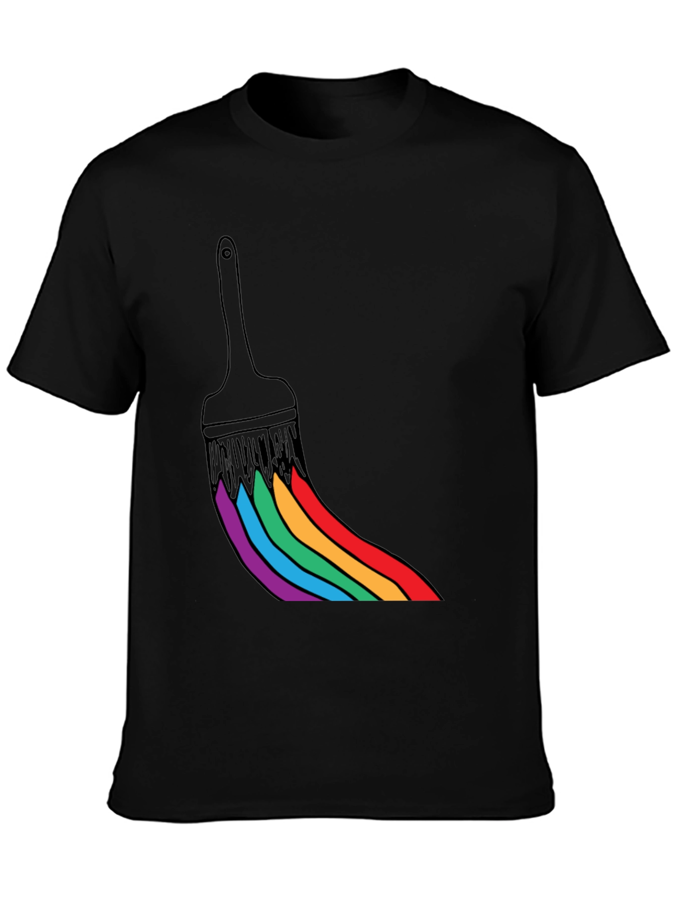 Rainbow Paint Brush T-Shirt