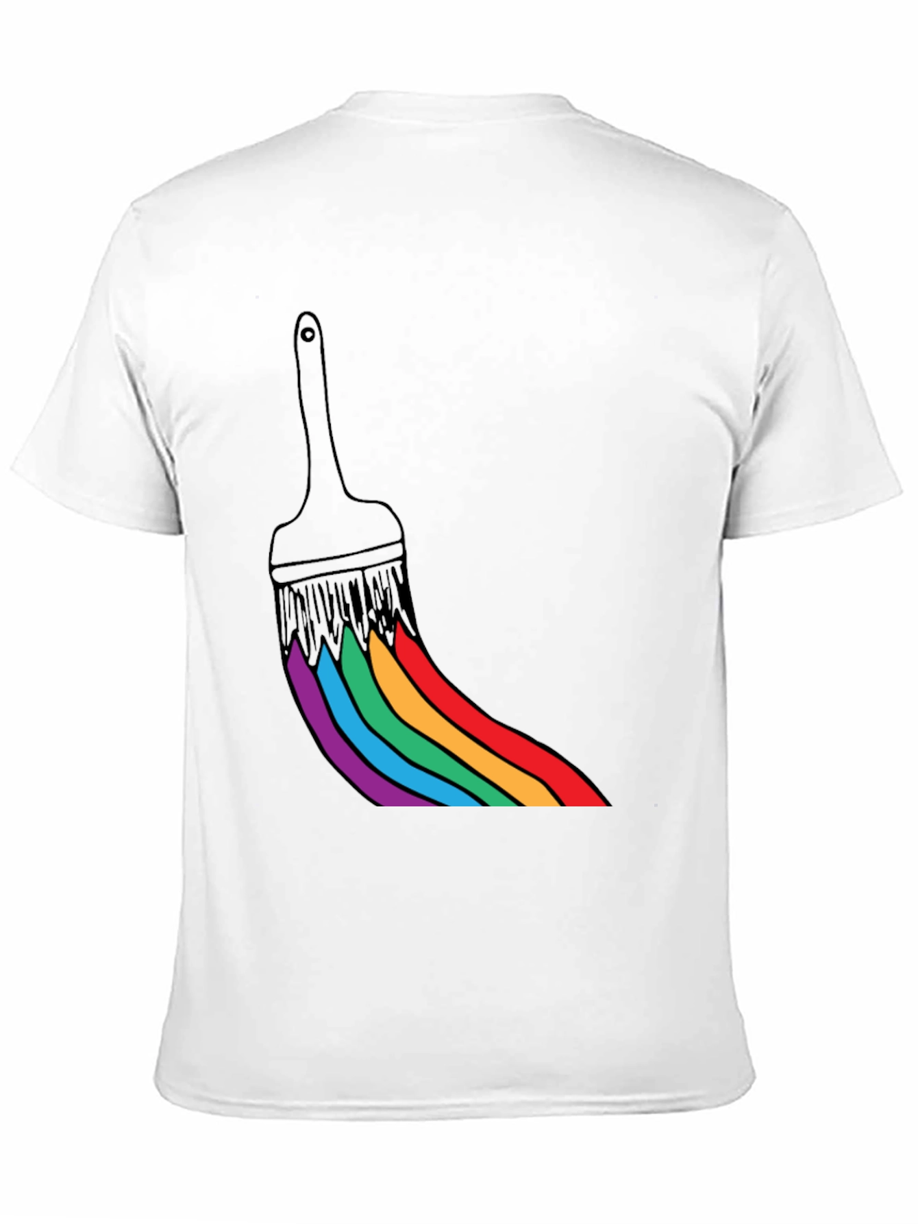 Rainbow Paint Brush T-Shirt