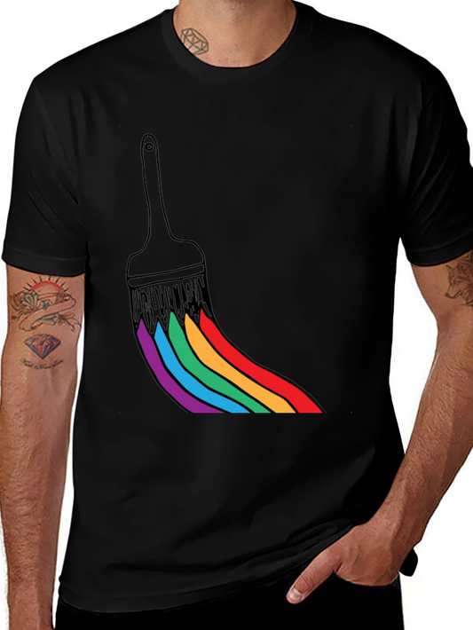 Rainbow Paint Brush T-Shirt