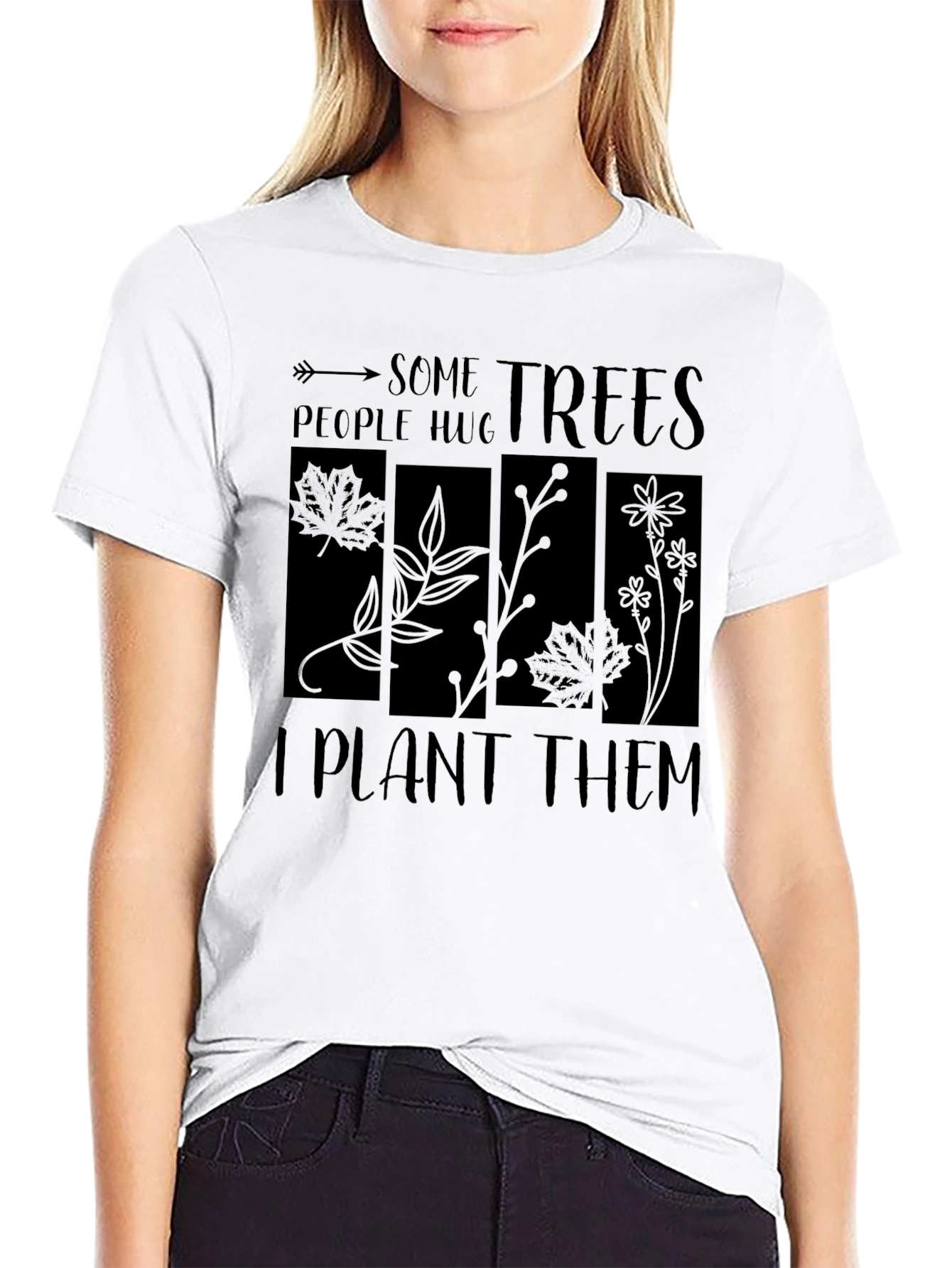 Some People Hug Trees T-Shirt - Plant Lover Tee