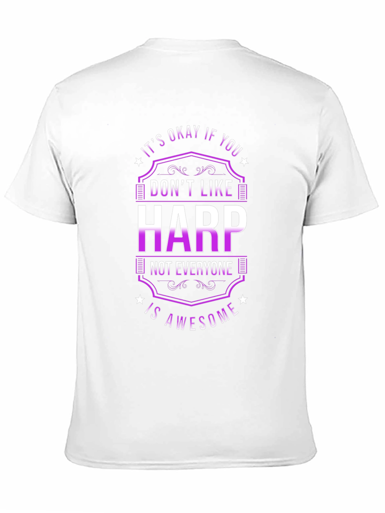 Funny Harp Player Graphic T-Shirt