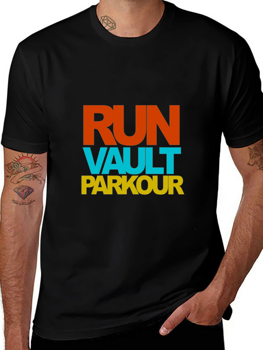 Run Vault Parkour Graphic Tee - Stylish Activewear