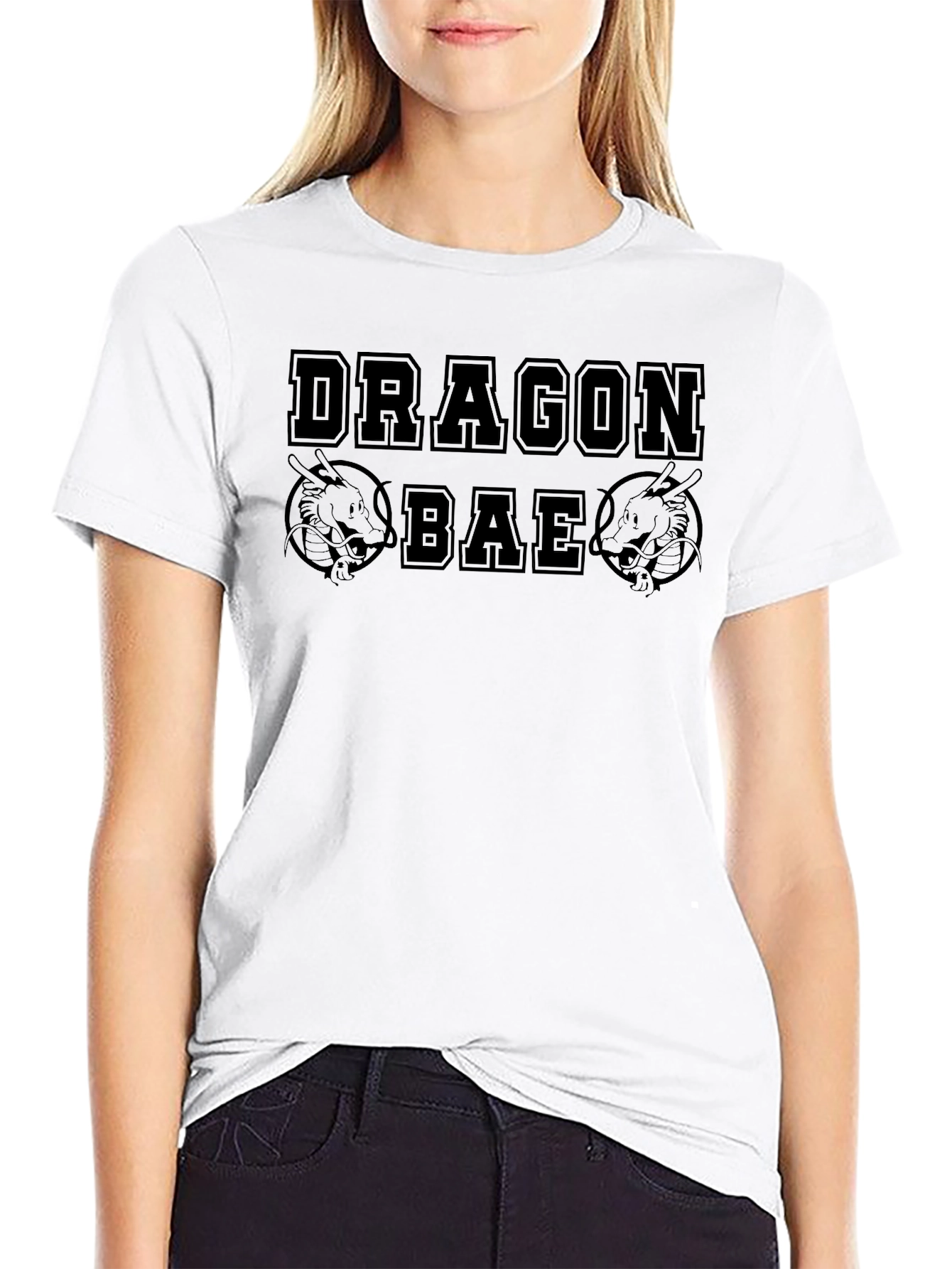 Dragon Bae Black Graphic T-Shirt