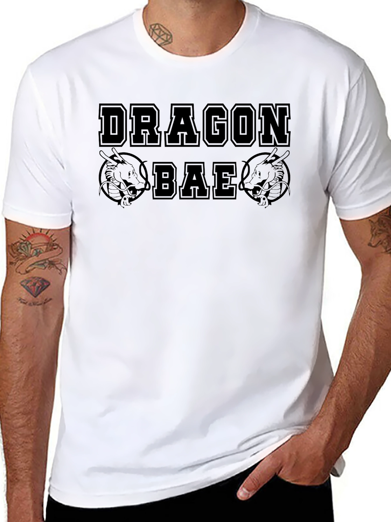 Dragon Bae Black Graphic T-Shirt
