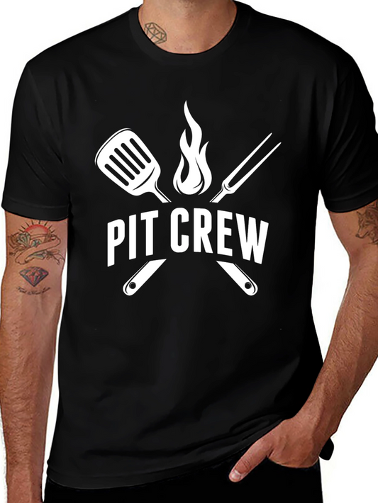Pit Crew BBQ T-Shirt Grill Master Tee