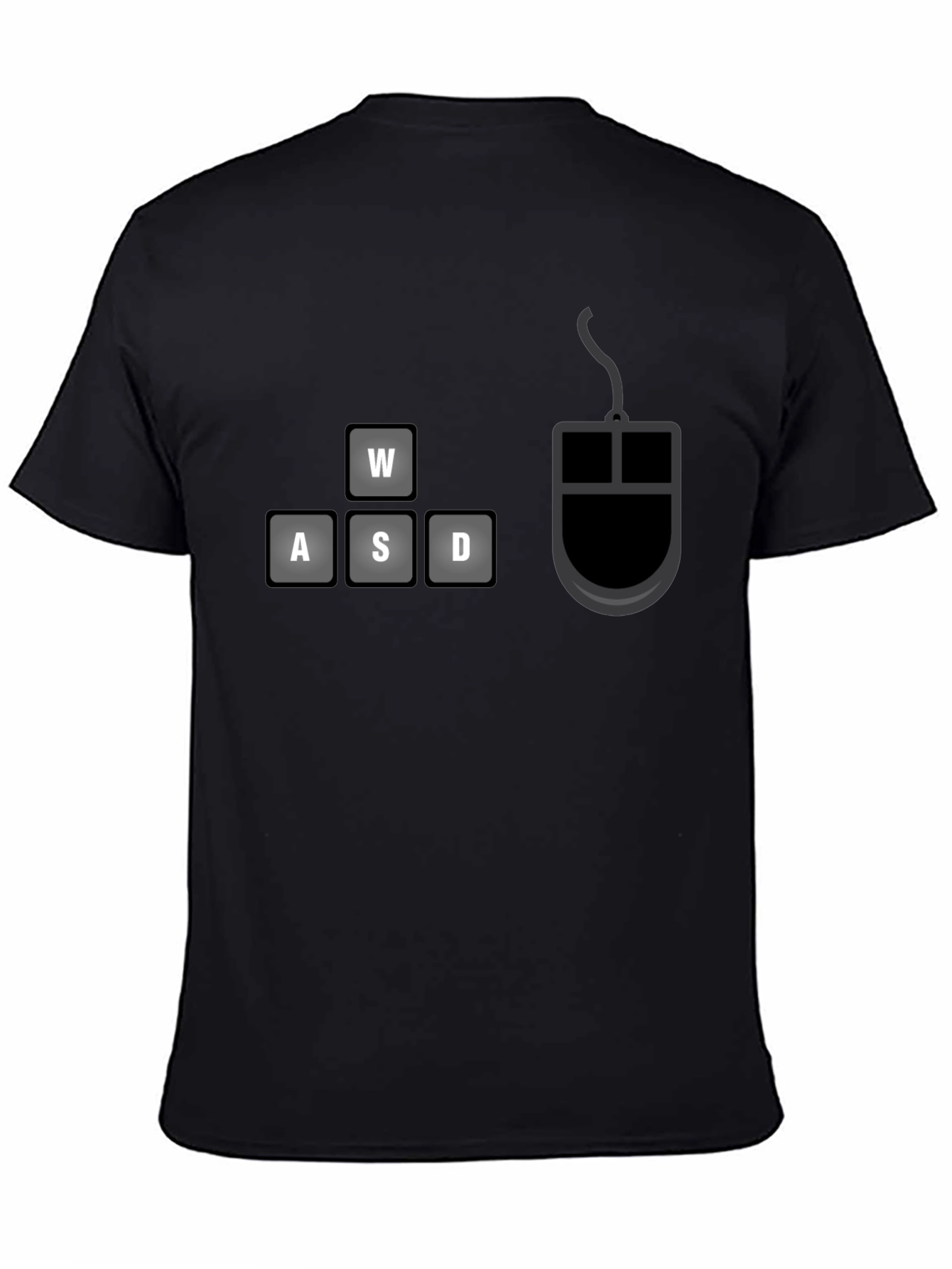 Gamer T-Shirt: WASD Keys & Mouse Design