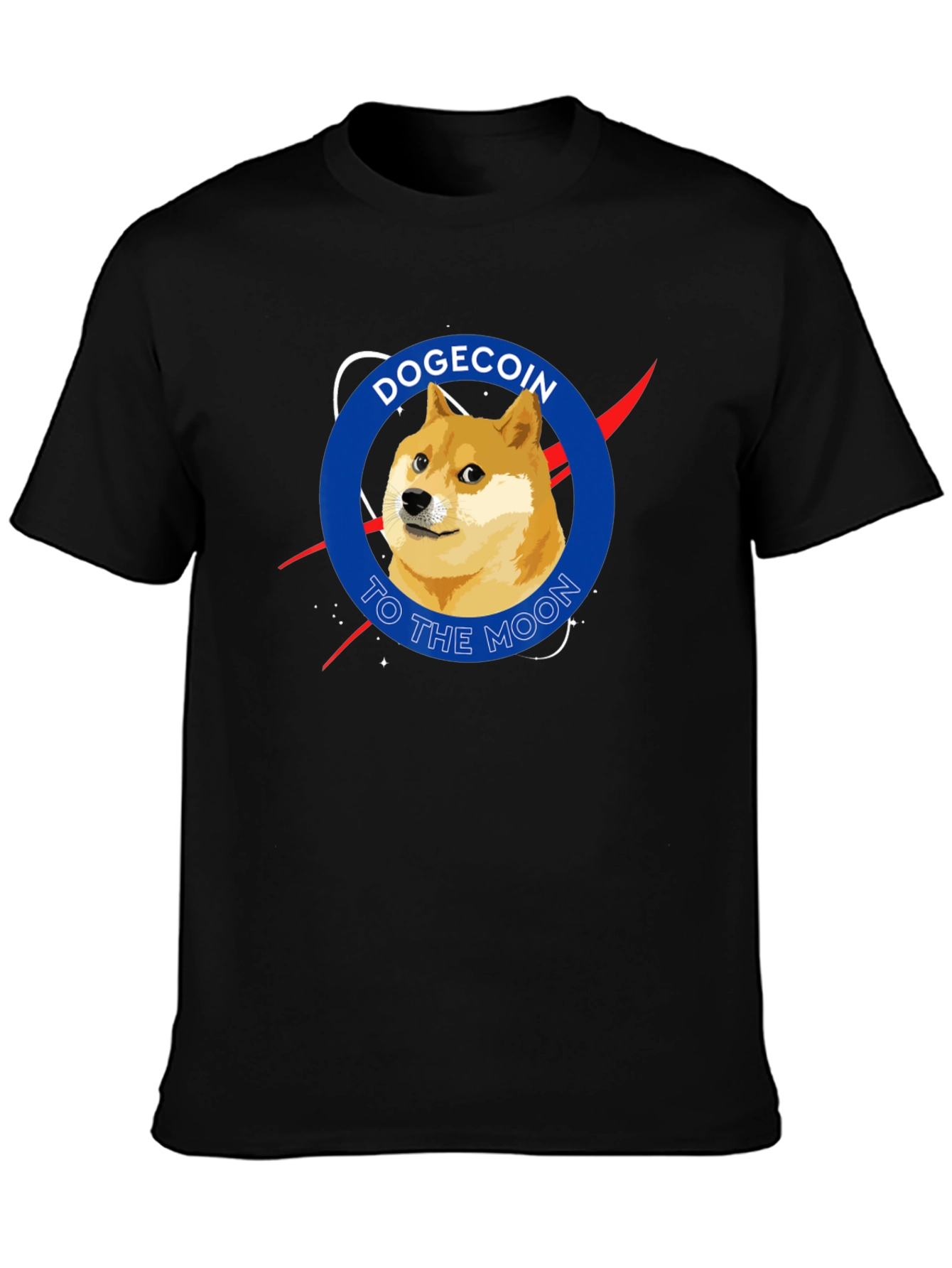Dogecoin To The Moon T-Shirt – Crypto Space Graphic Tee