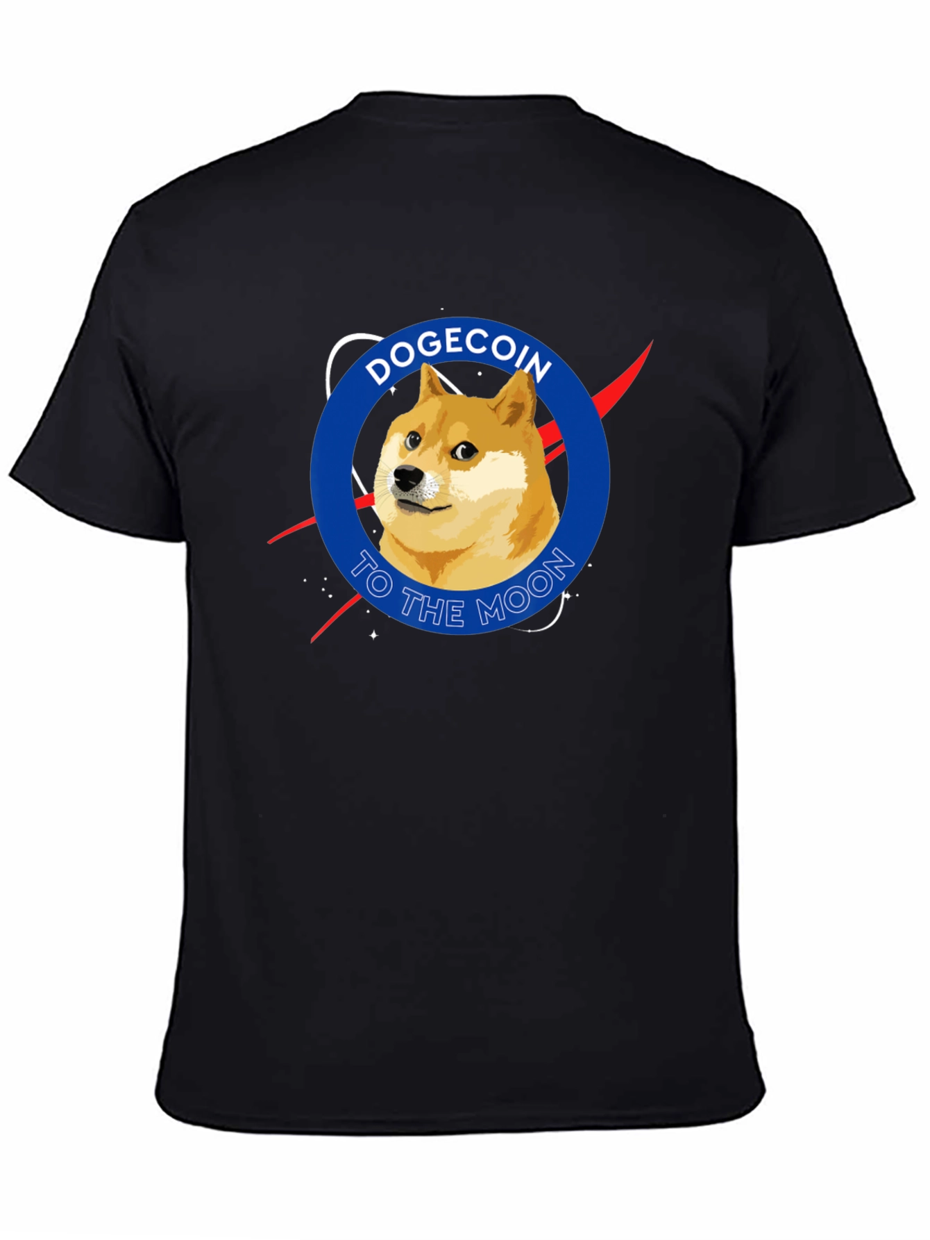 Dogecoin To The Moon T-Shirt – Crypto Space Graphic Tee