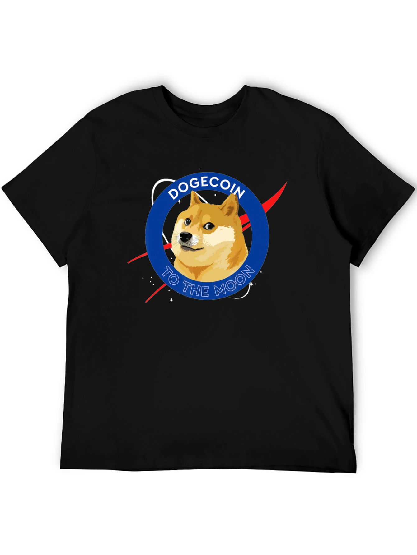Dogecoin To The Moon T-Shirt – Crypto Space Graphic Tee