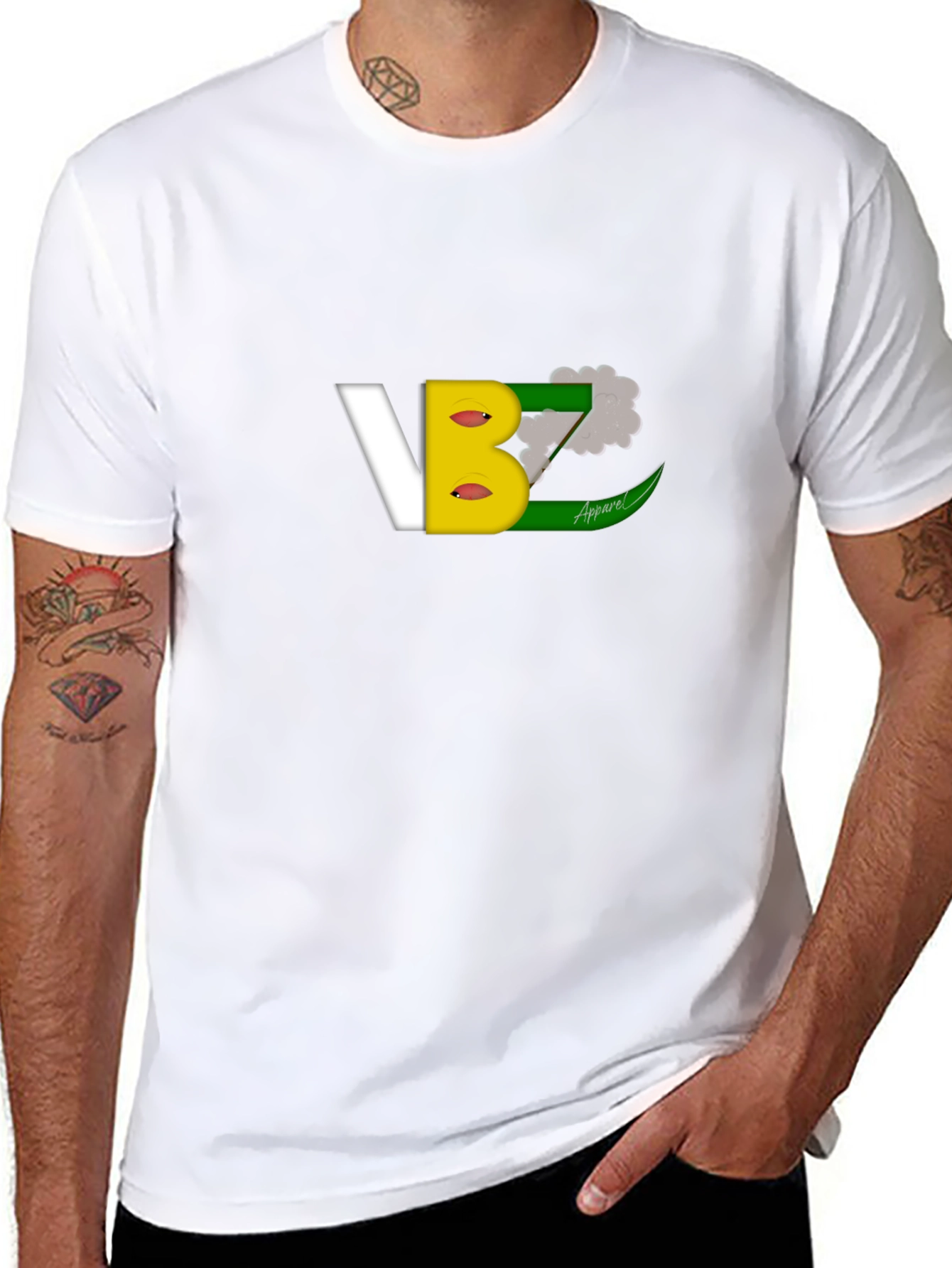 VBZ Apparel Graphic Print Black T-Shirt