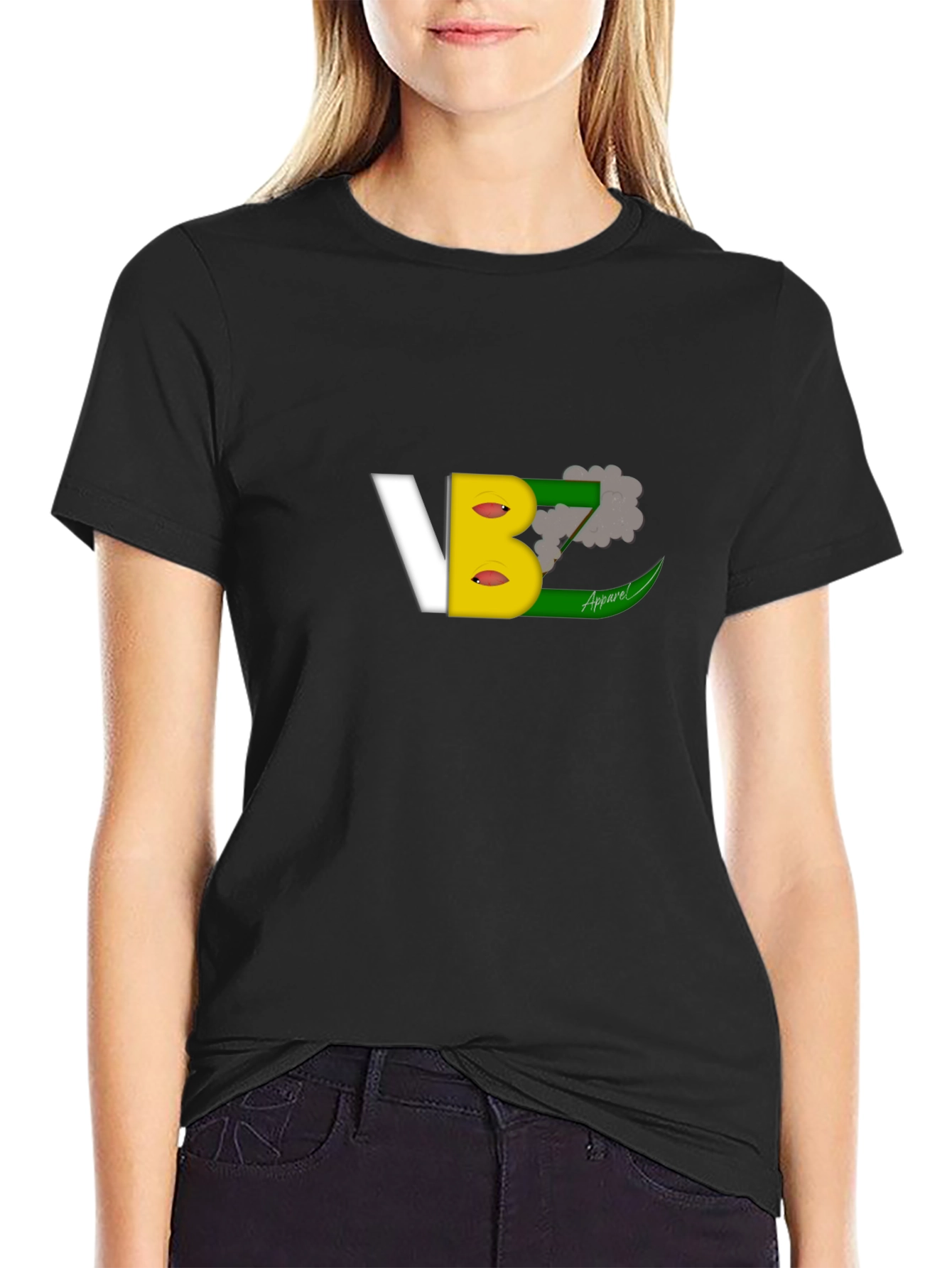 VBZ Apparel Graphic Print Black T-Shirt