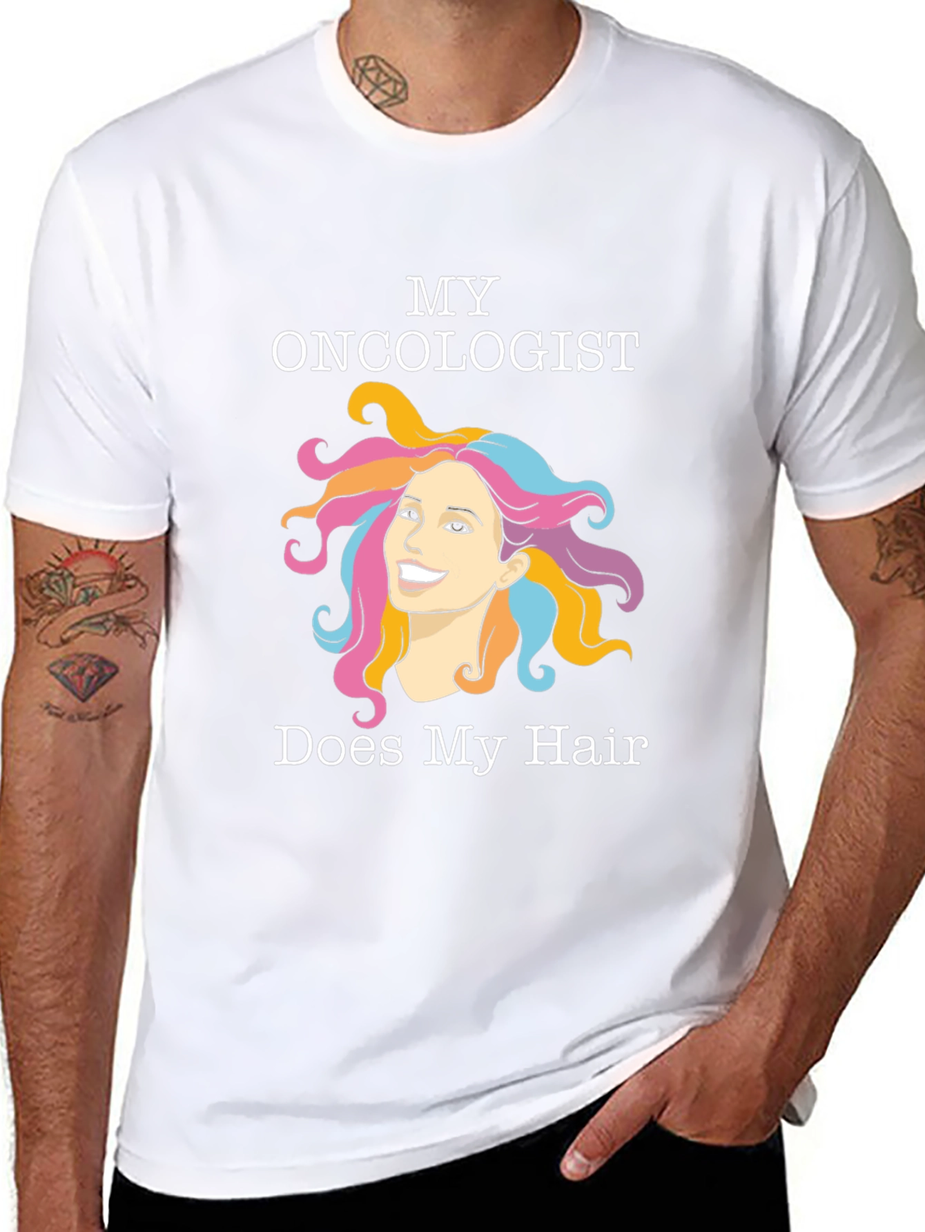 Funny Oncology T-Shirt - Hair Design