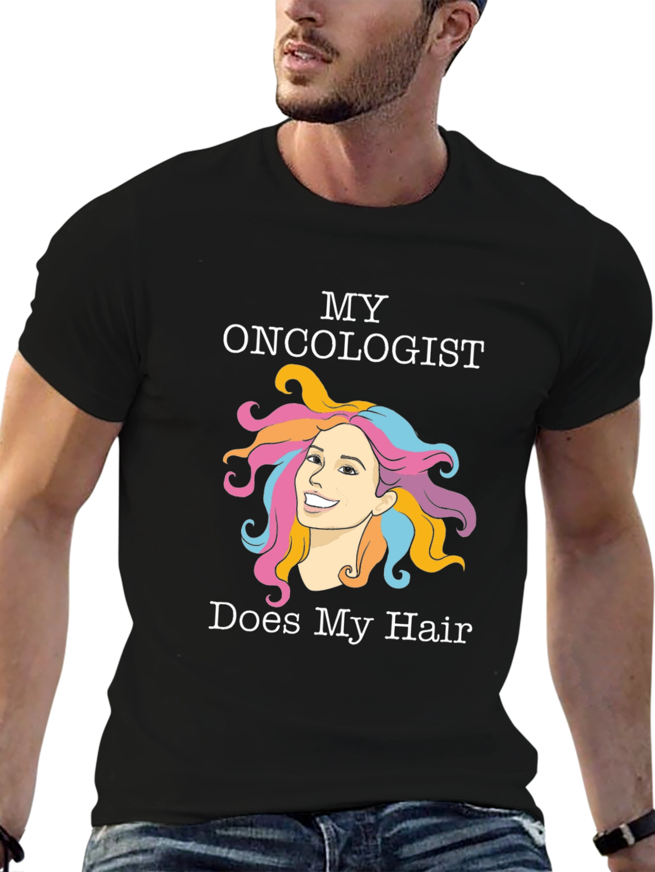 Funny Oncology T-Shirt - Hair Design