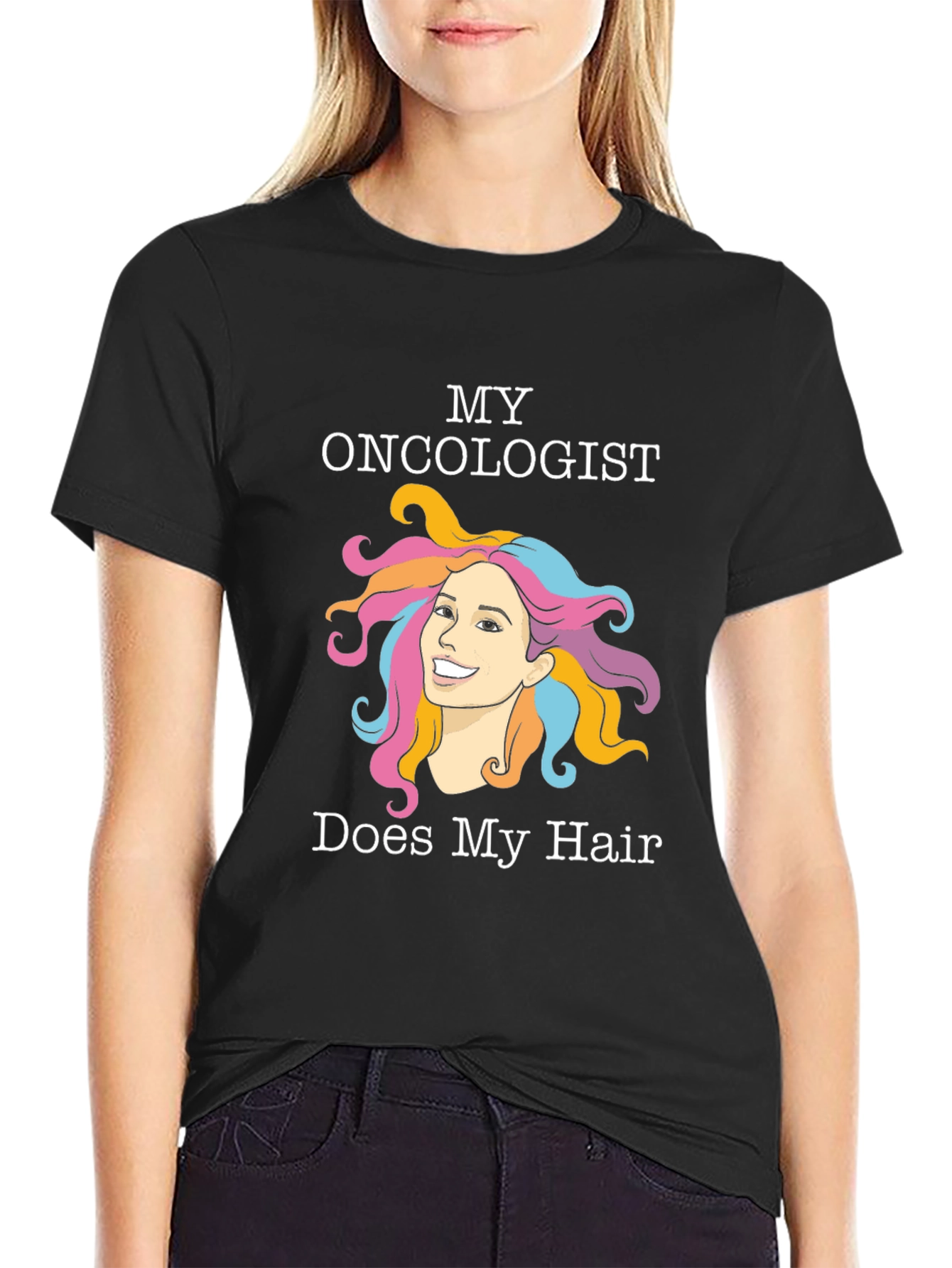Funny Oncology T-Shirt - Hair Design