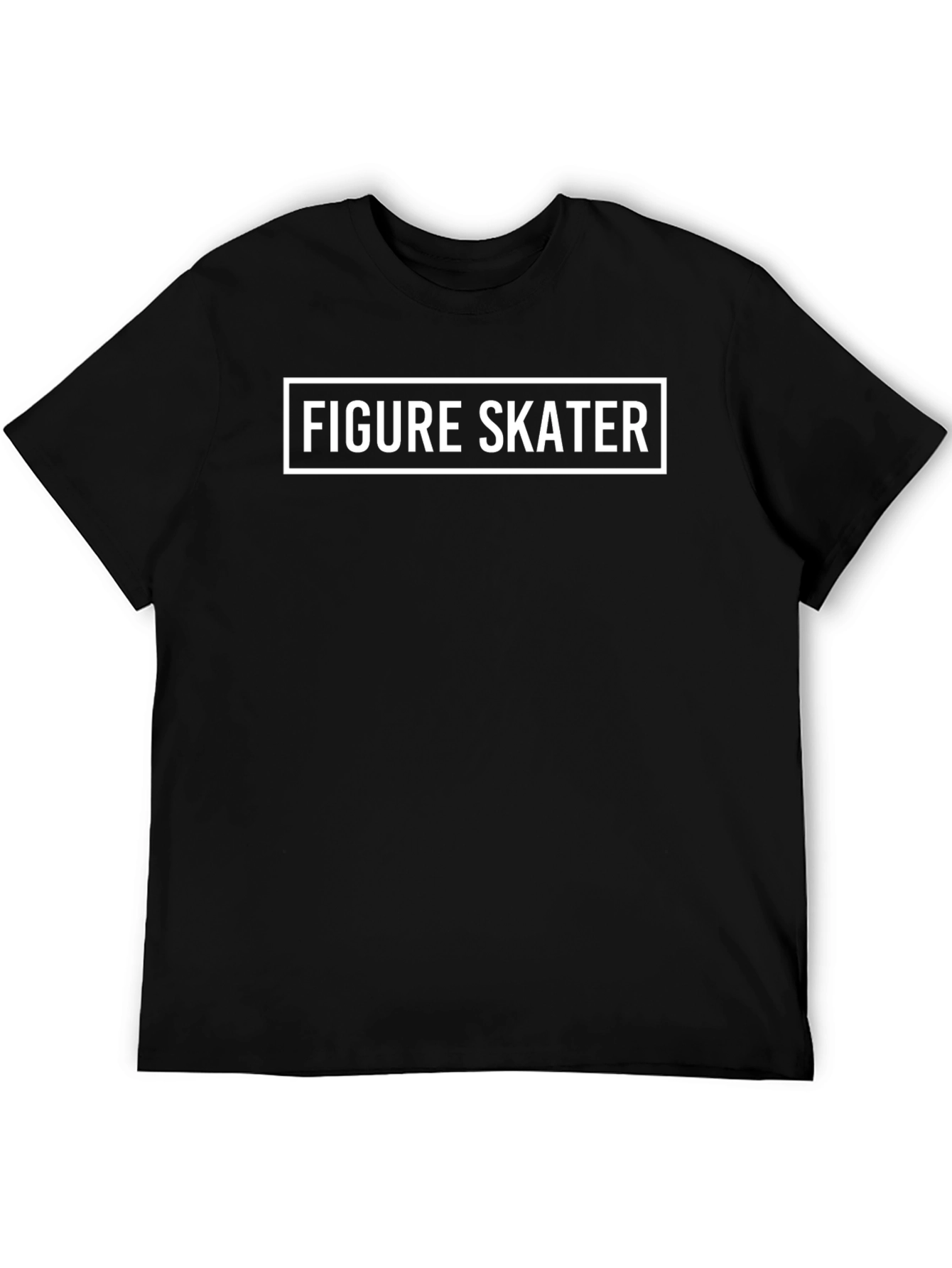 Figure Skater T-Shirt - Black Cotton Graphic Tee