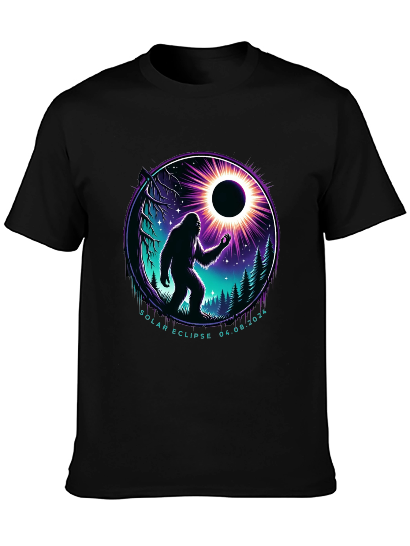 Solar Eclipse 2024 Bigfoot T-Shirt