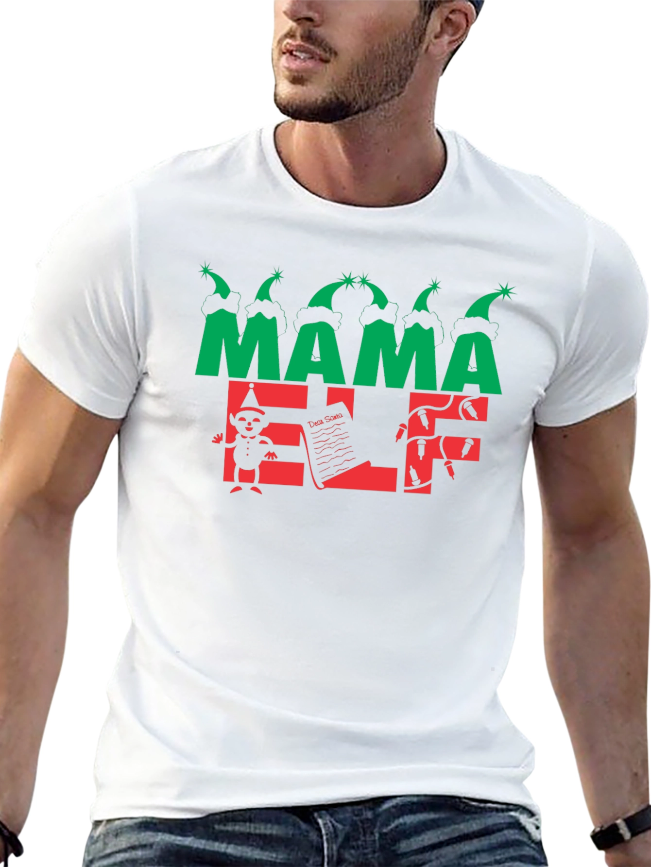 Mama Elf Christmas T-Shirt - Holiday Tee