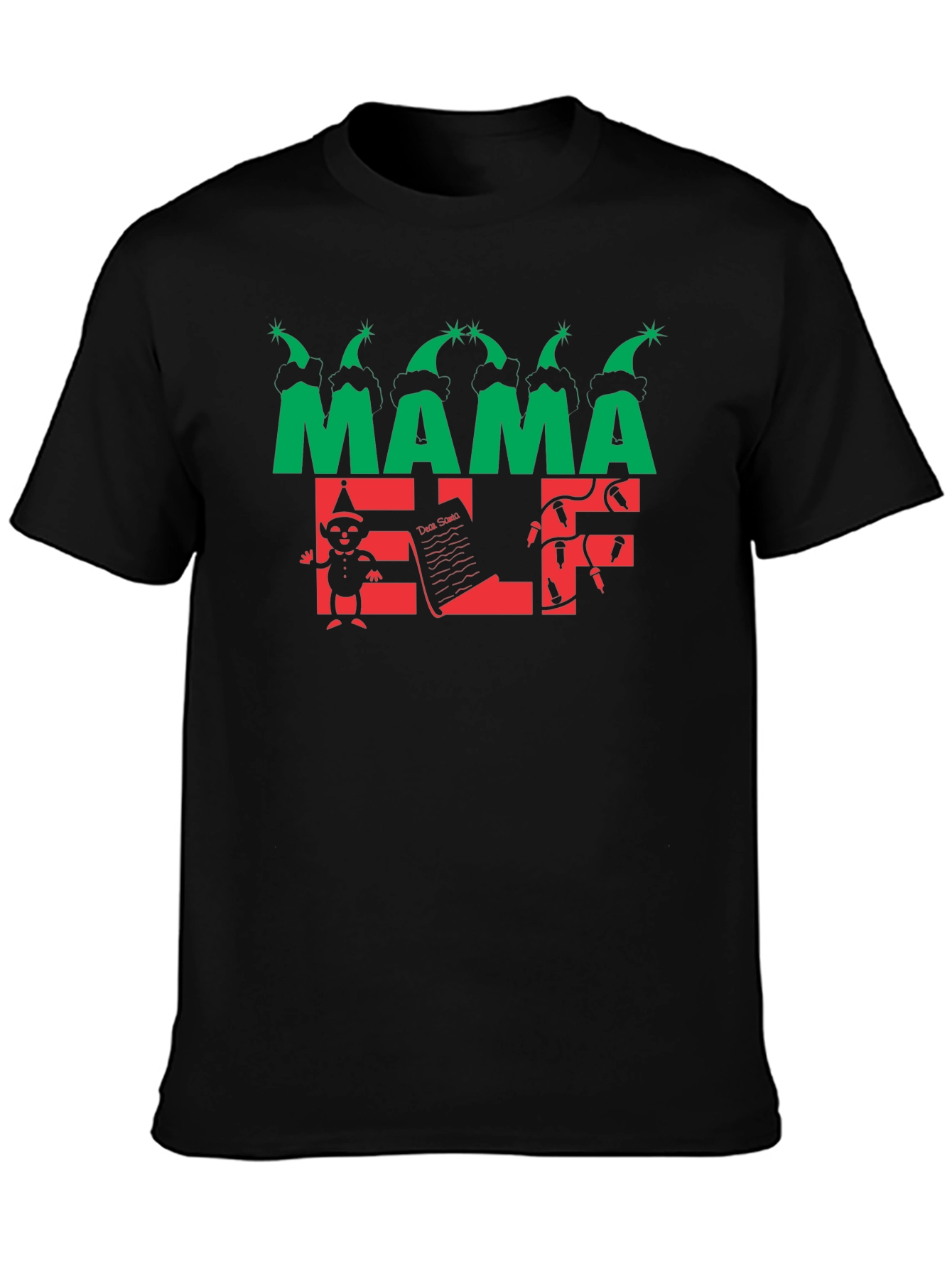 Mama Elf Christmas T-Shirt - Holiday Tee
