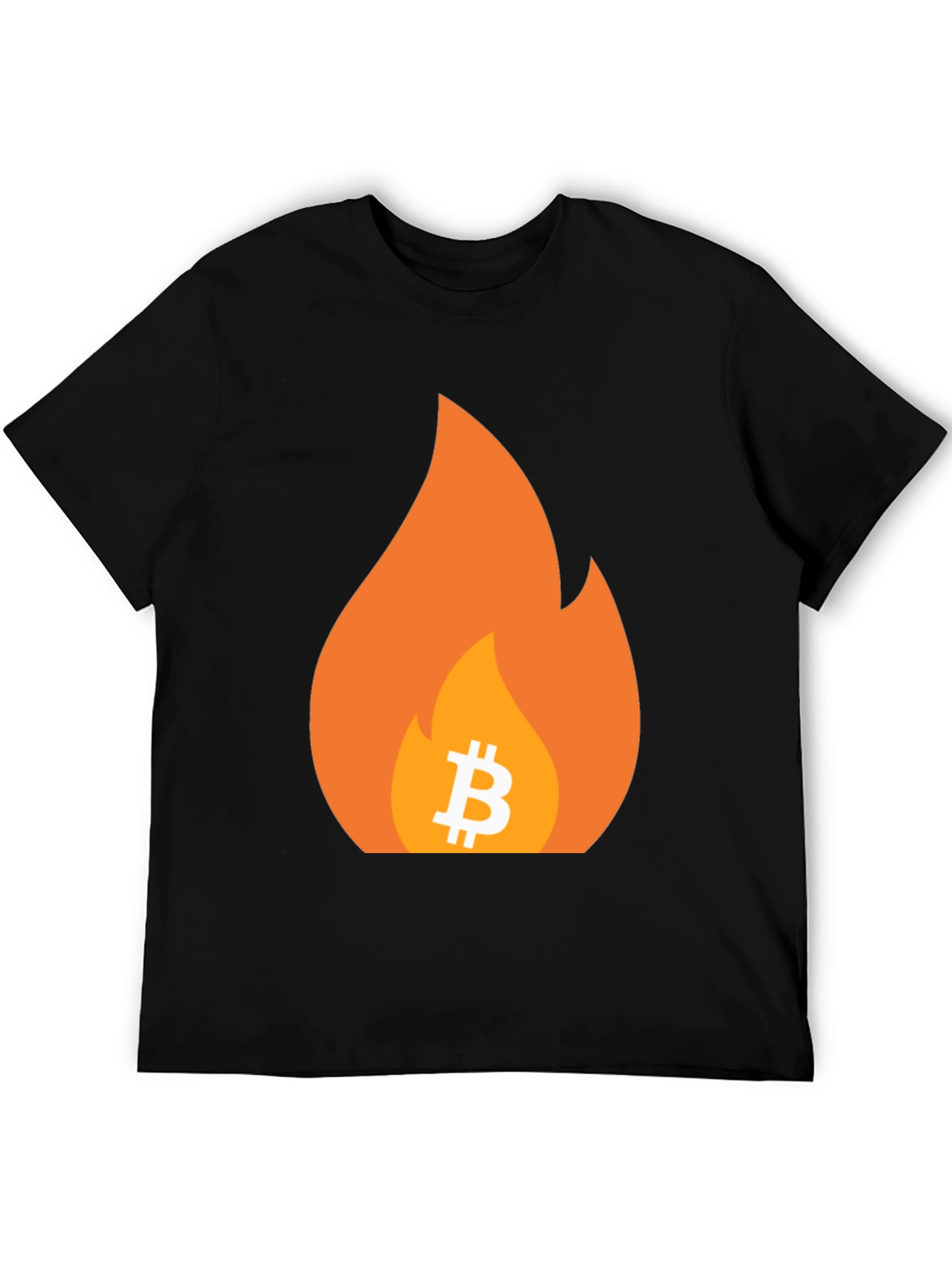 Bitcoin Flame Graphic T-Shirt