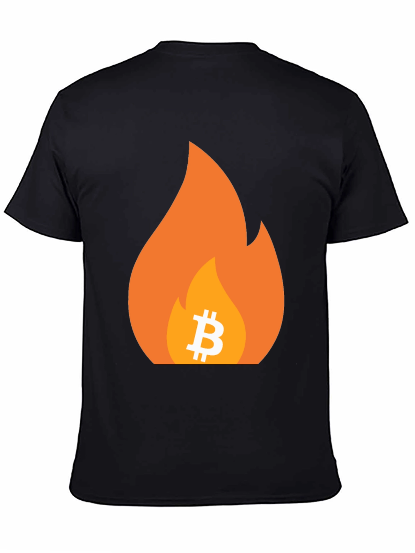 Bitcoin Flame Graphic T-Shirt