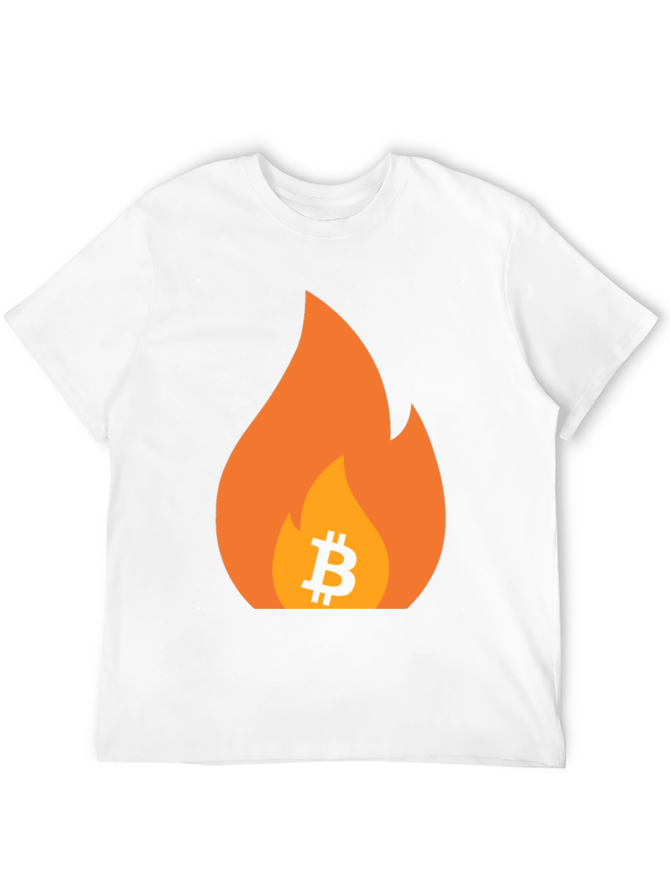 Bitcoin Flame Graphic T-Shirt