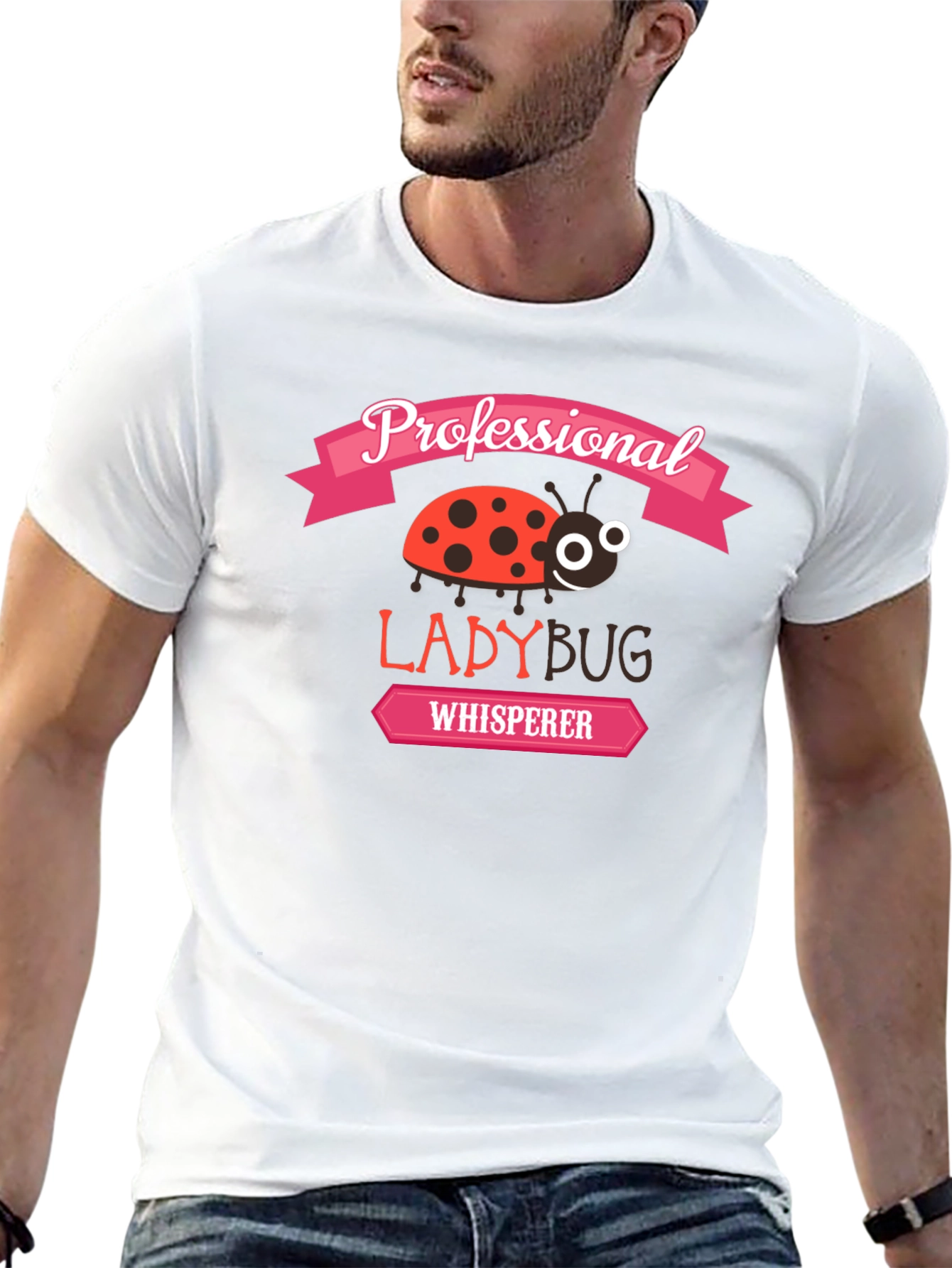 Professional Ladybug Whisperer Graphic T-Shirt
